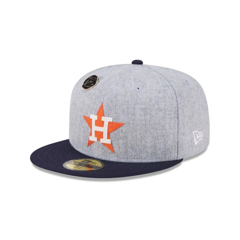 Houston Astros 70th Anniversary Gray 59FIFTY Fitted Hat sold by New Era