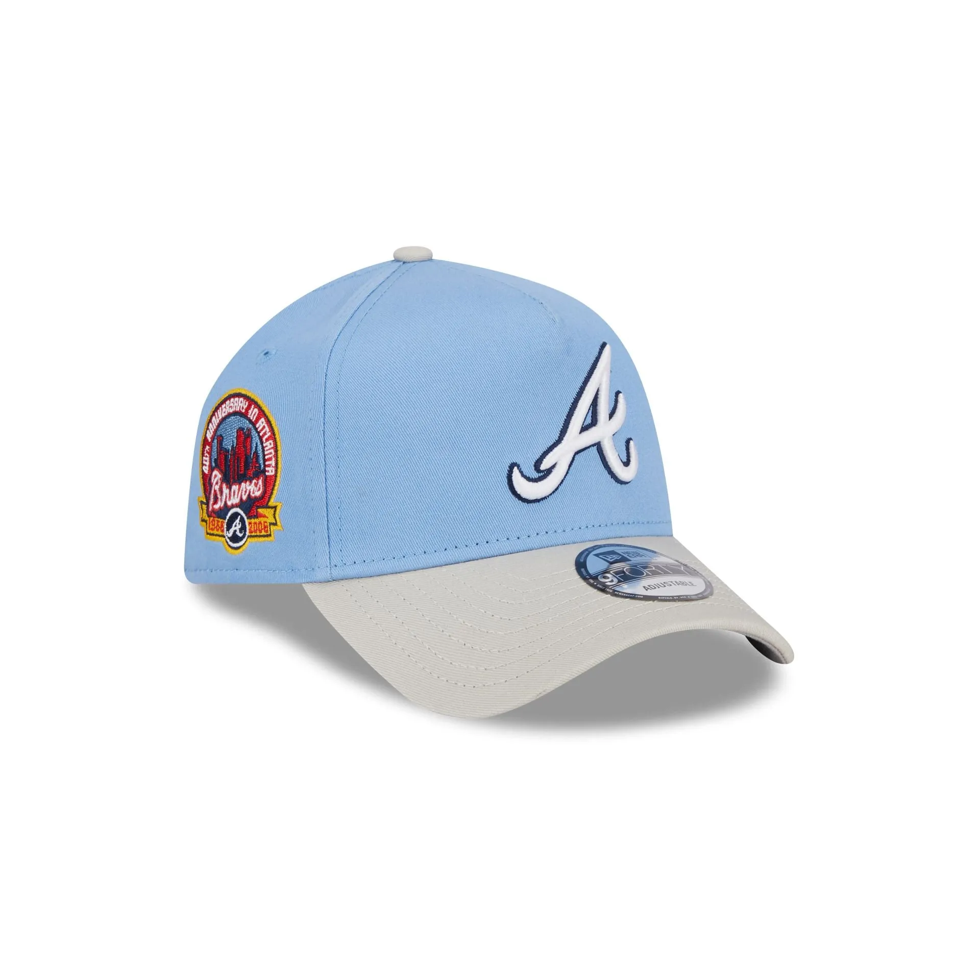 Atlanta Braves Coop Logo Select 9FORTY A-Frame Snapback Hat sold by New Era