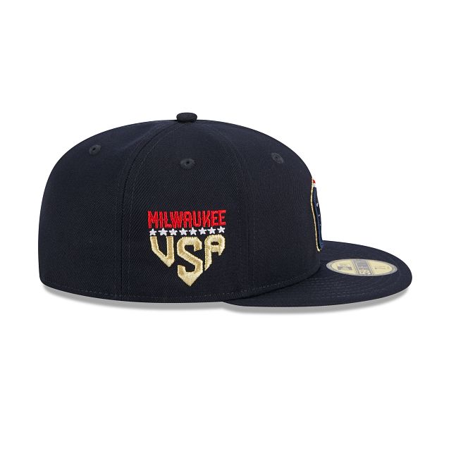 Milwaukee Brewers Independence Day 2023 59FIFTY Fitted Hat sold by New Era product image thumbnail 4