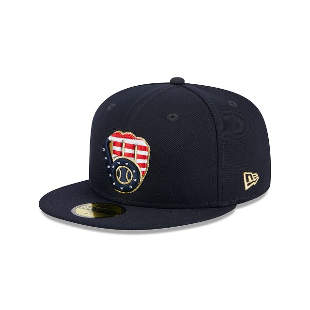 Milwaukee Brewers Independence Day 2023 59FIFTY Fitted Hat sold by New Era product image thumbnail 3