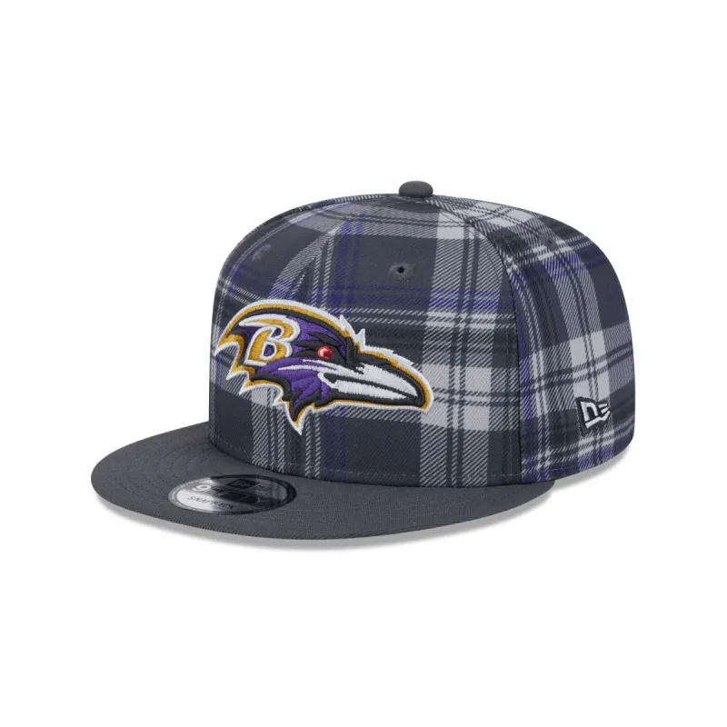 Baltimore Ravens 2024 Sideline Statement Gray 9FIFTY Snapback Hat sold by New Era