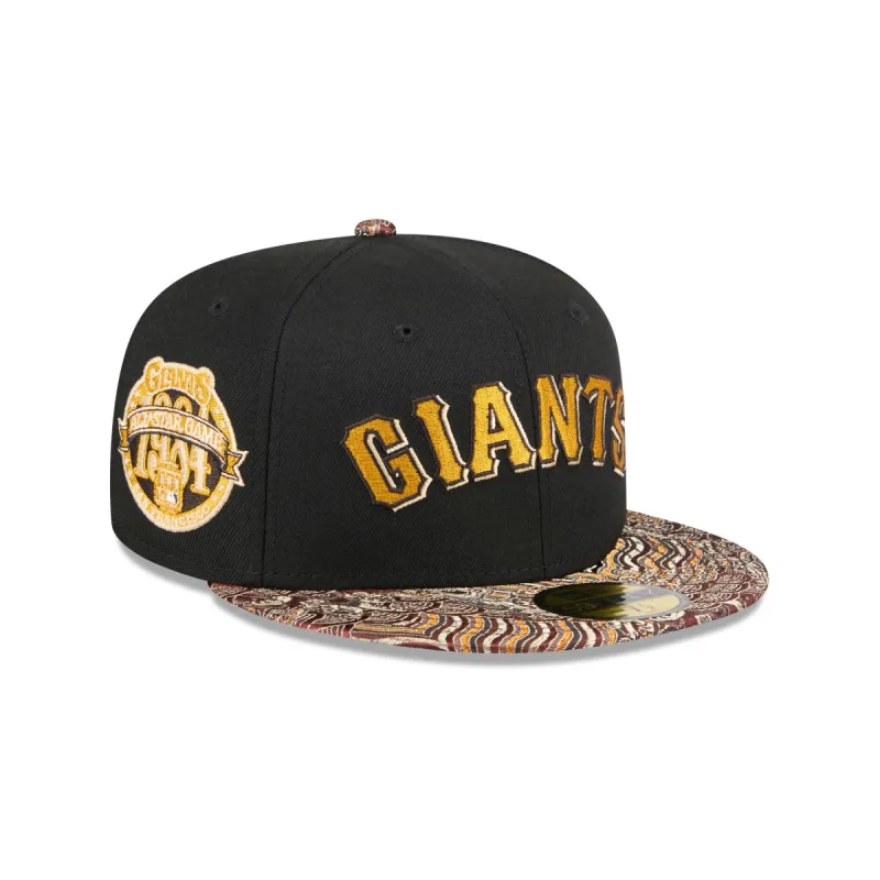 Just Caps Jacquard Visor San Francisco Giants 59FIFTY Fitted Hat sold by New Era