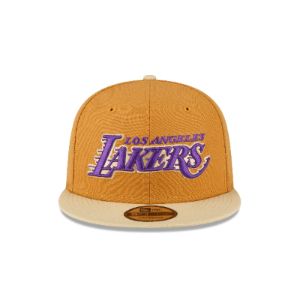 Los Angeles Lakers Oatmeal 9FIFTY Snapback Hat sold by New Era