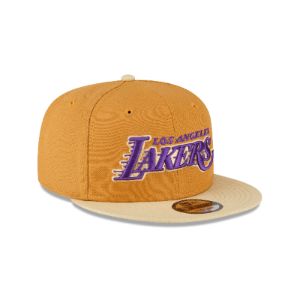 Los Angeles Lakers Oatmeal 9FIFTY Snapback Hat sold by New Era