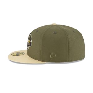 Just Caps Ivory Visor Atlanta Braves 59FIFTY Fitted Hat sold by New Era
