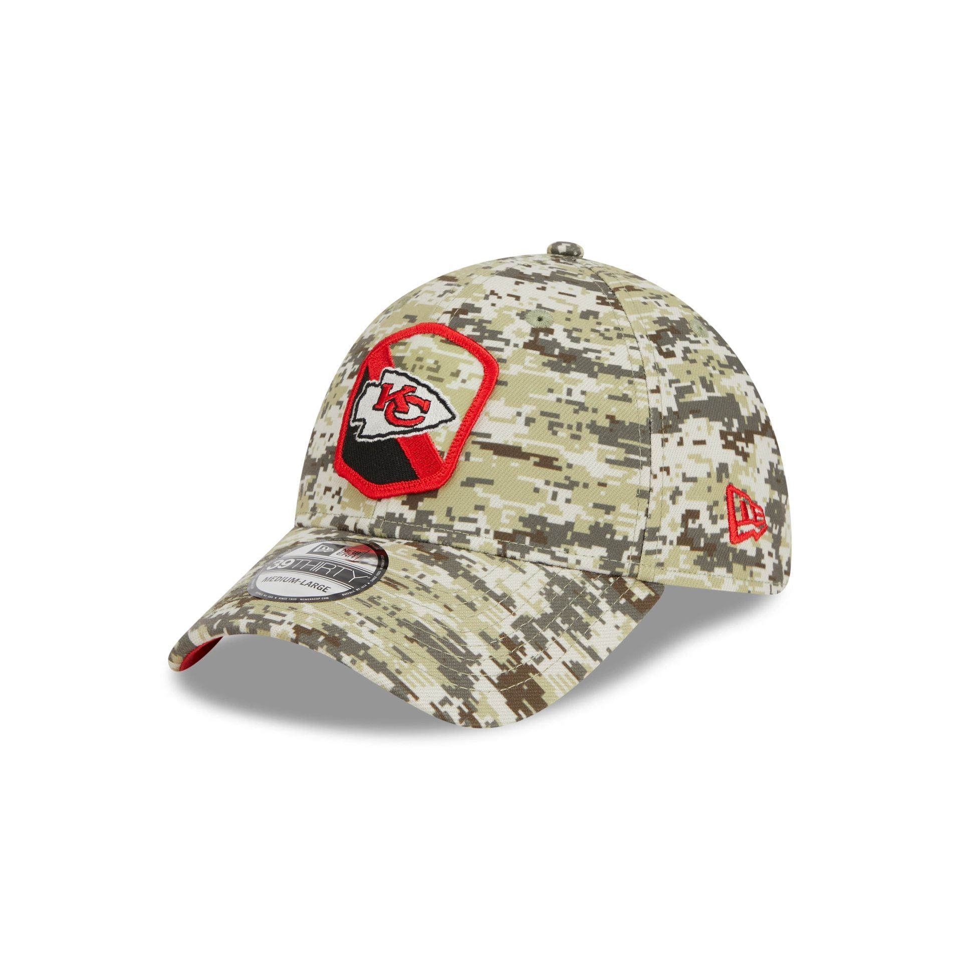 Kansas City Chiefs 2023 Salute to Service Camo 39THIRTY Stretch Fit Hat sold by New Era product image thumbnail 3