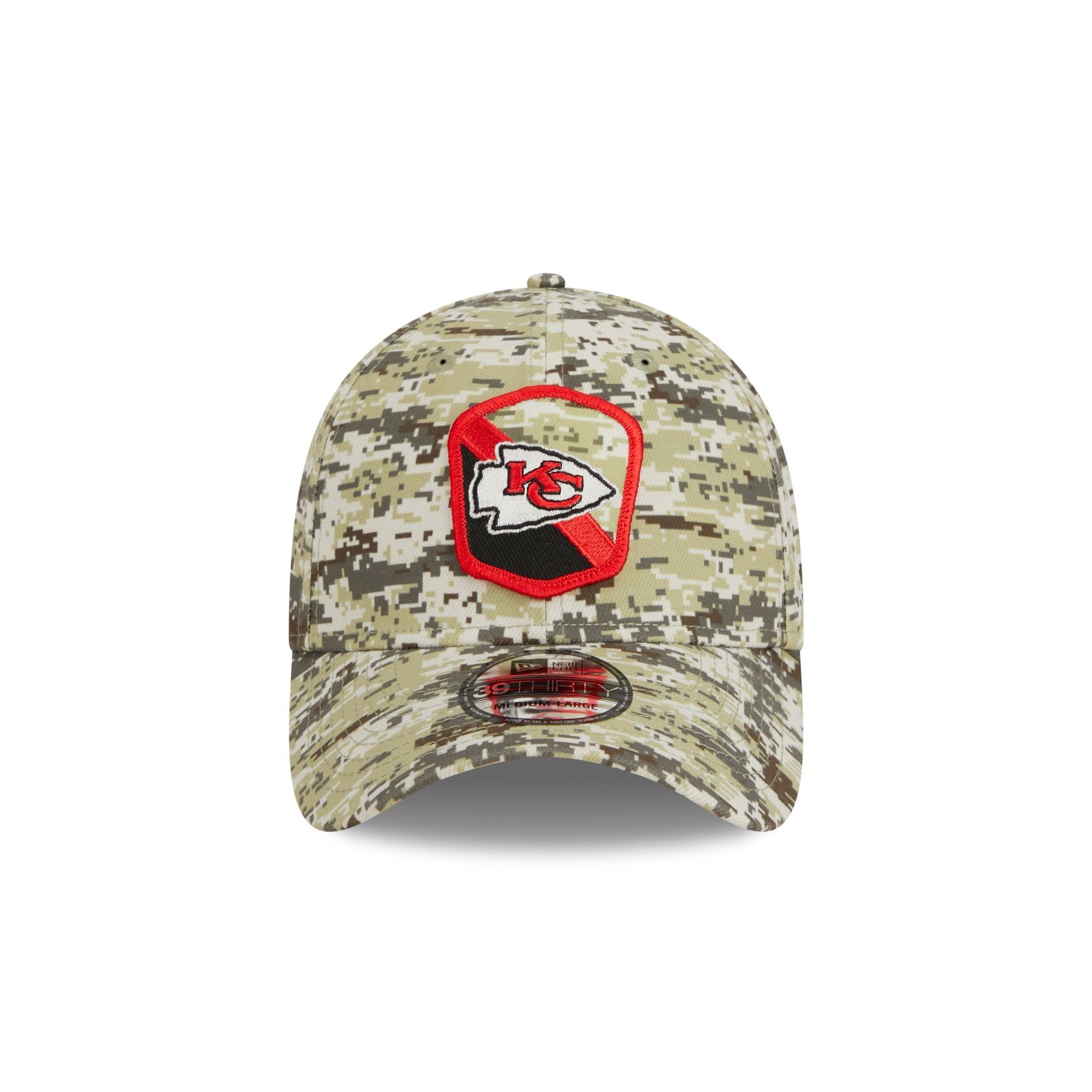Kansas City Chiefs 2023 Salute to Service Camo 39THIRTY Stretch Fit Hat sold by New Era product image thumbnail 2