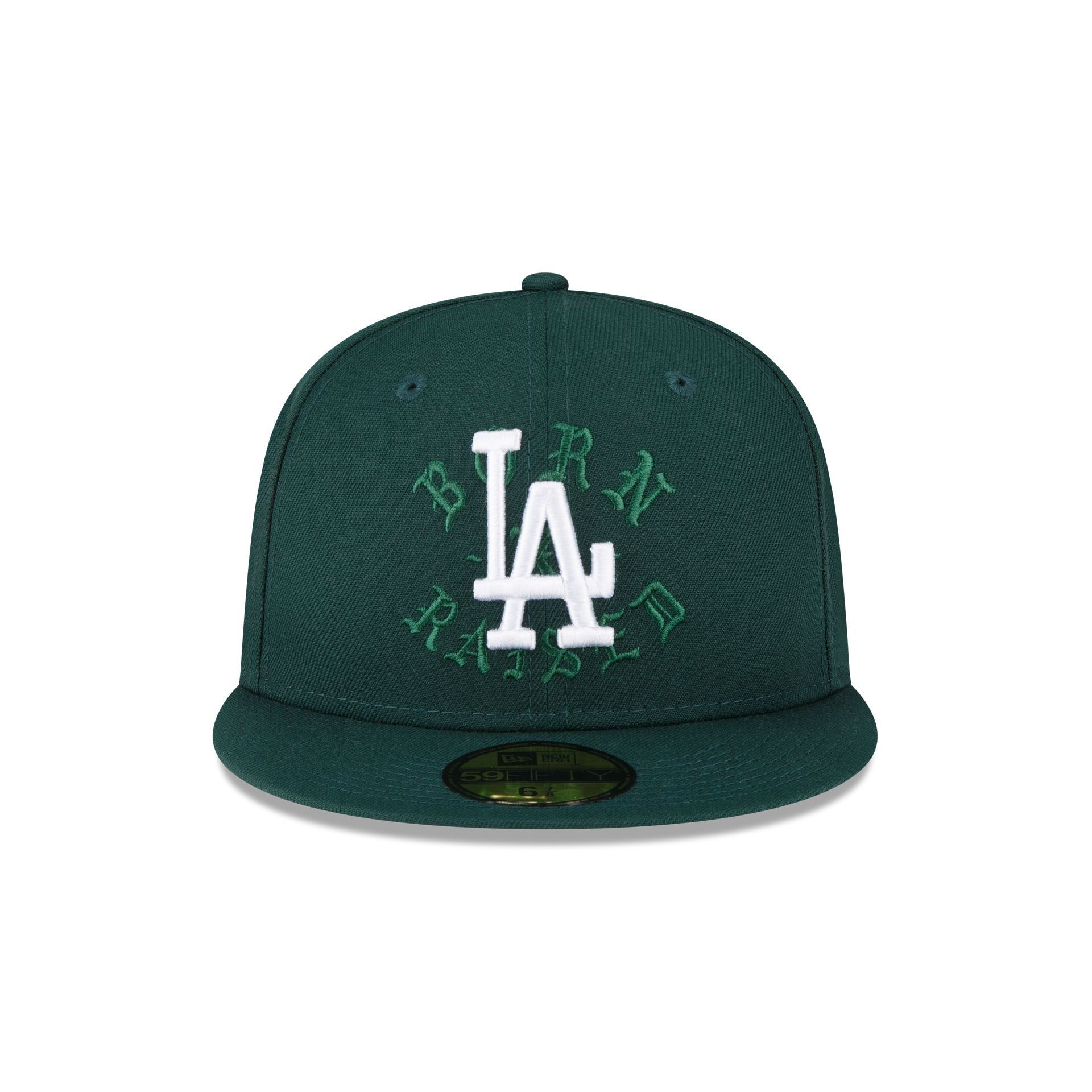 Born X Raised Los Angeles Dodgers 100 Anniversary Green 59FIFTY Fitted Hat sold by New Era product image thumbnail 2