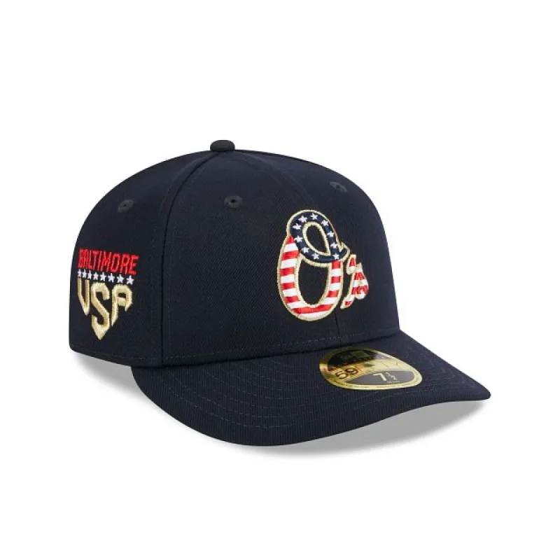Baltimore Orioles Independence Day 2023 Low Profile 59FIFTY Fitted Hat sold by New Era