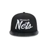 Brooklyn Nets Faux Leather Visor 9FIFTY Snapback Hat sold by New Era