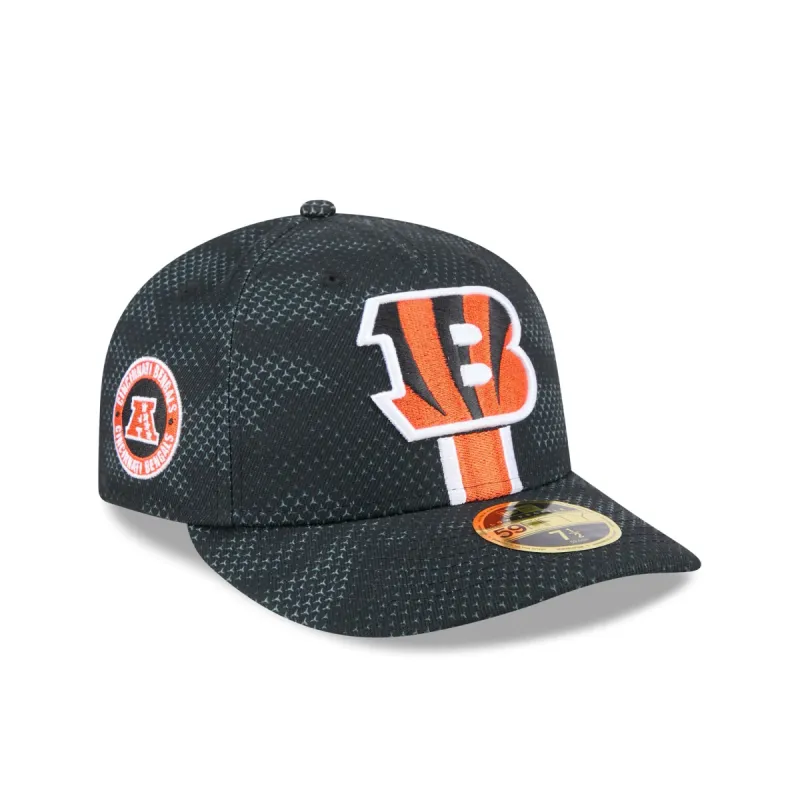 Cincinnati Bengals 2024 Sideline Low Profile 59FIFTY Fitted Hat sold by New Era