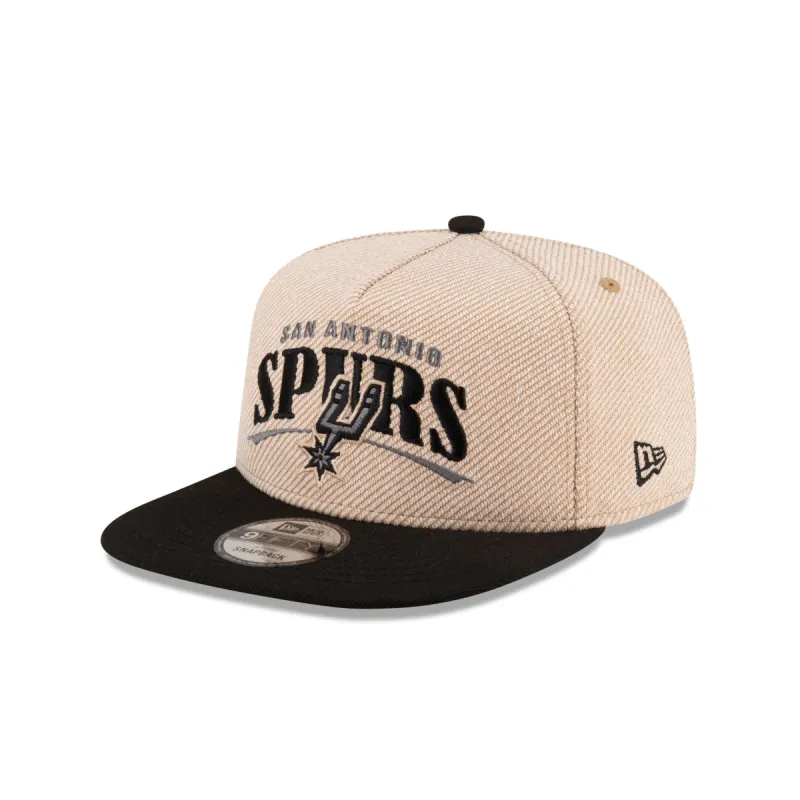 San Antonio Spurs Terry Heather 9FIFTY A-Frame Snapback Hat sold by New Era