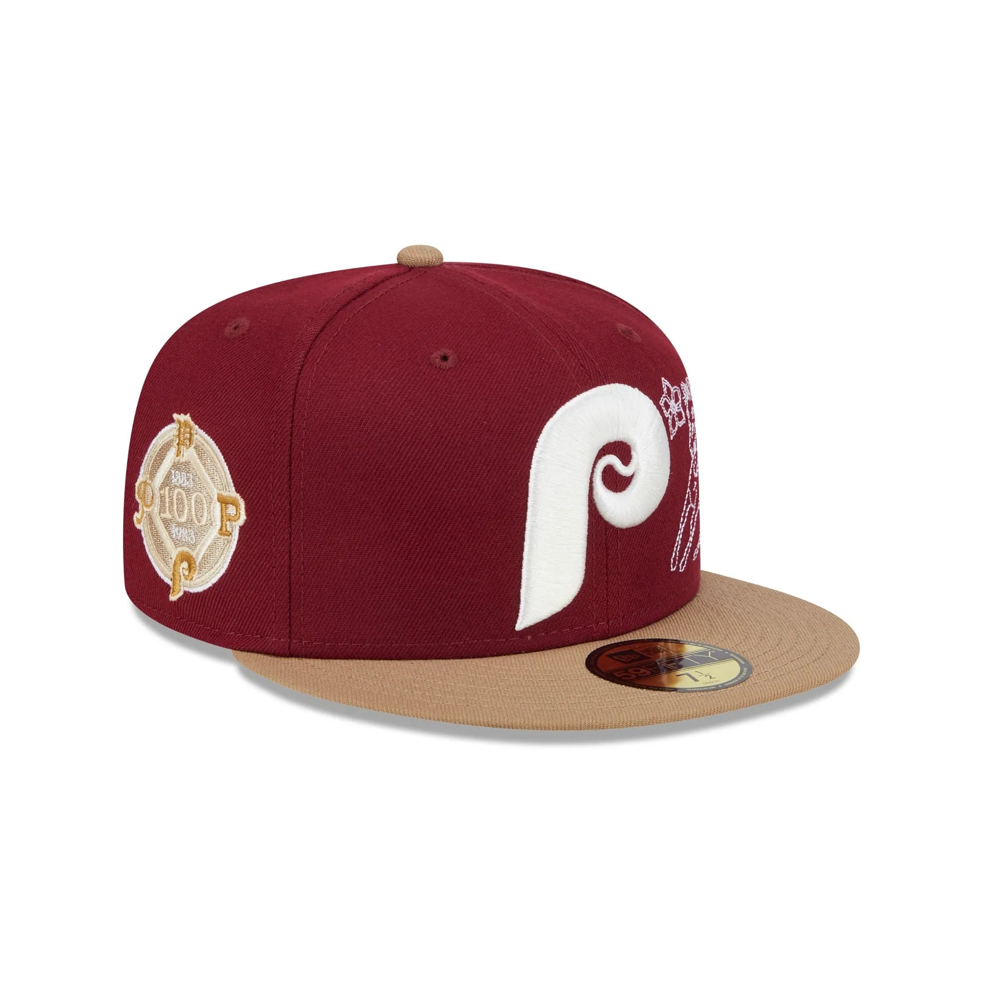 Philadelphia Phillies Western Khaki 59FIFTY Fitted Hat sold by New Era