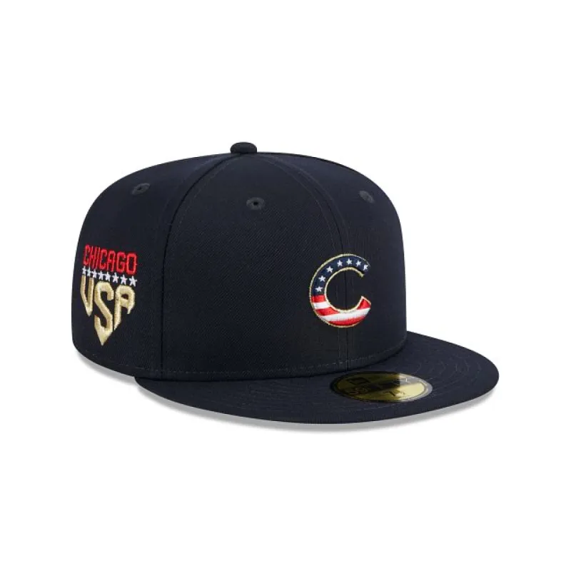 Chicago Cubs Independence Day 2023 59FIFTY Fitted Hat sold by New Era