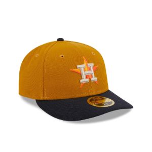 Houston Astros Vintage Gold Low Profile 59FIFTY Fitted Hat sold by New Era