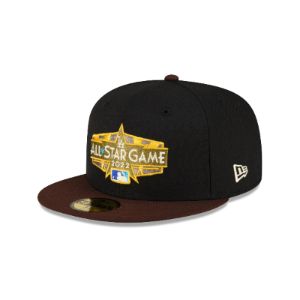 Just Caps Black Crown Los Angeles Dodgers 59FIFTY Fitted Hat sold by New Era