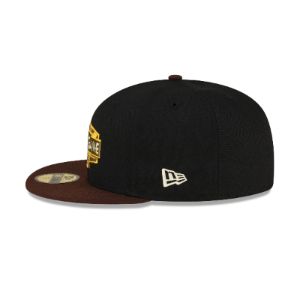 Just Caps Black Crown Los Angeles Dodgers 59FIFTY Fitted Hat sold by New Era