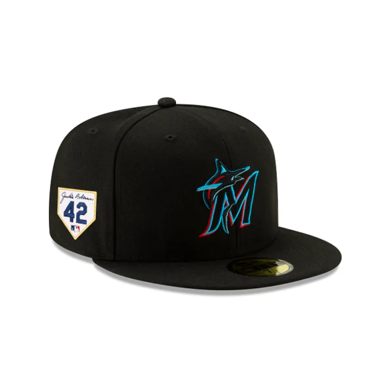 Miami Marlins Jackie Robinson Day 2024 59FIFTY Fitted Hat sold by New Era