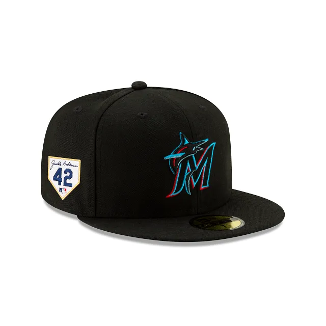 Miami Marlins Jackie Robinson Day 2024 59FIFTY Fitted Hat sold by New Era