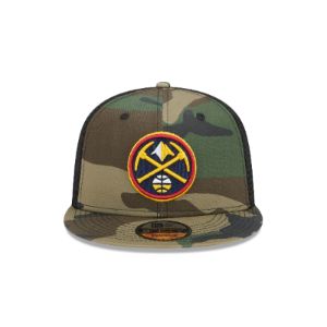 Denver Nuggets Camo 9FIFTY Trucker Snapback Hat sold by New Era