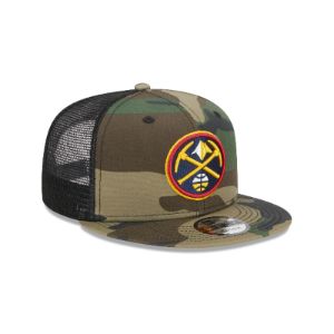 Denver Nuggets Camo 9FIFTY Trucker Snapback Hat sold by New Era
