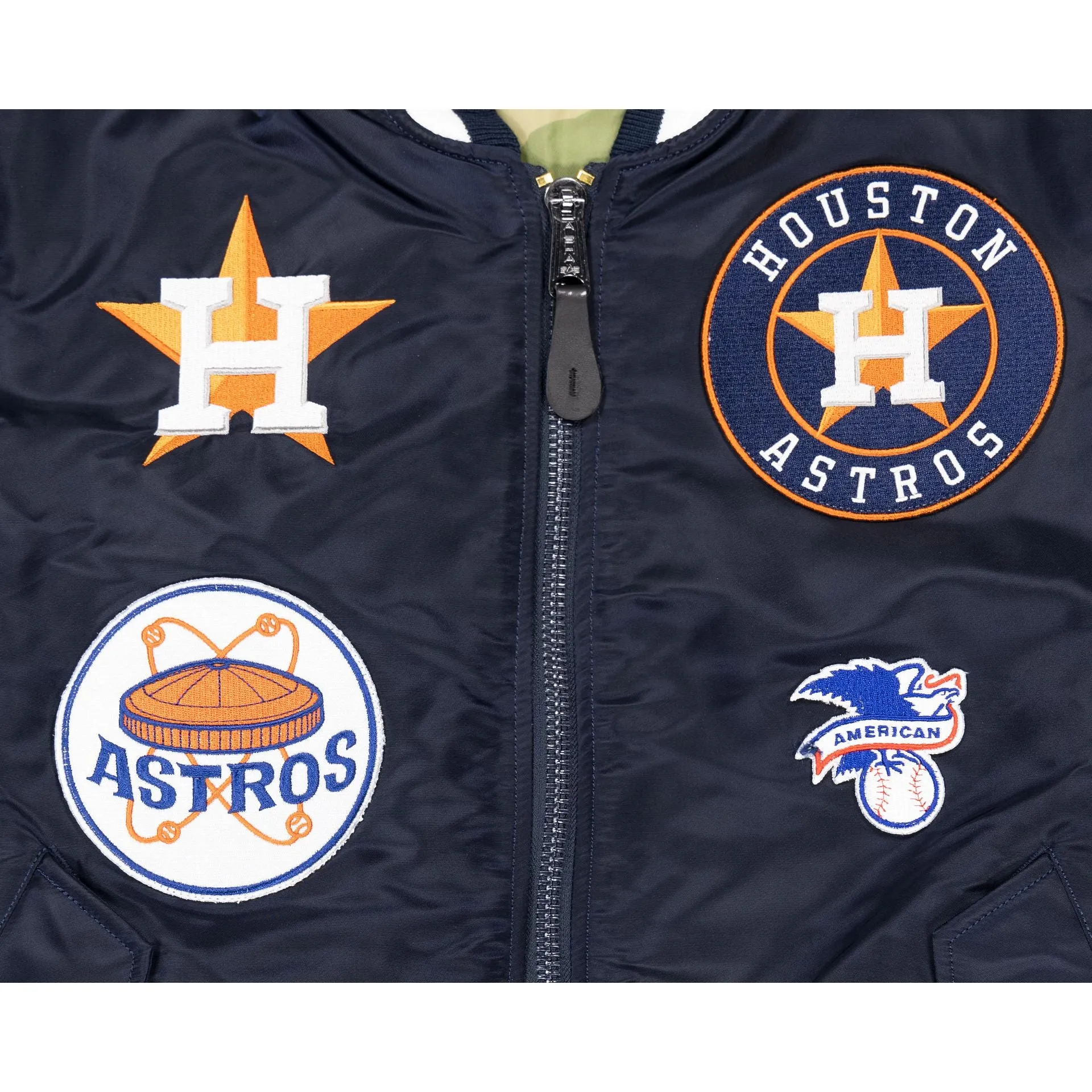 Alpha Industries X Houston Astros MA-1 Bomber Jacket sold by New Era product image thumbnail 4