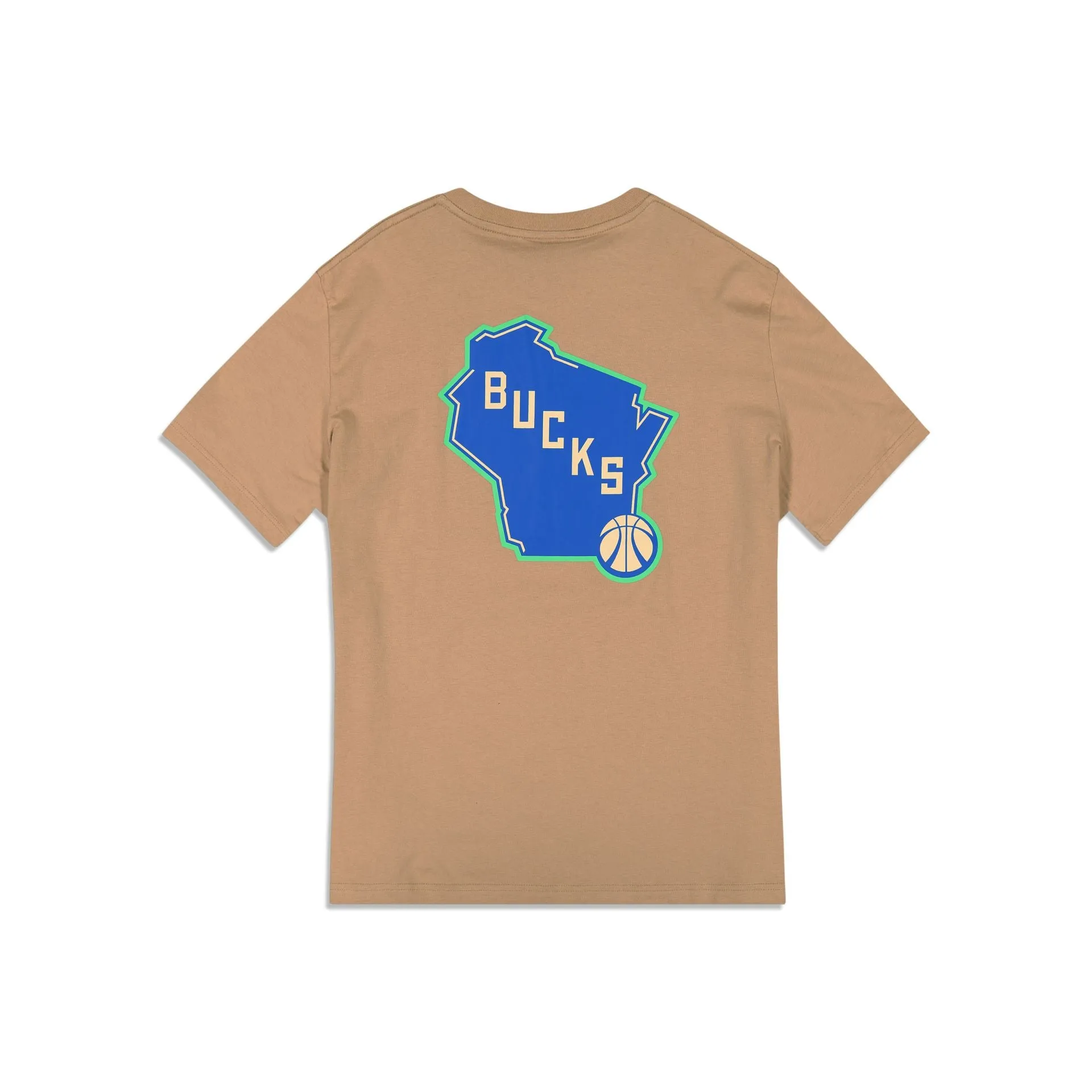 Milwaukee Bucks 2023 City Edition Tan T-Shirt sold by New Era product image thumbnail 3