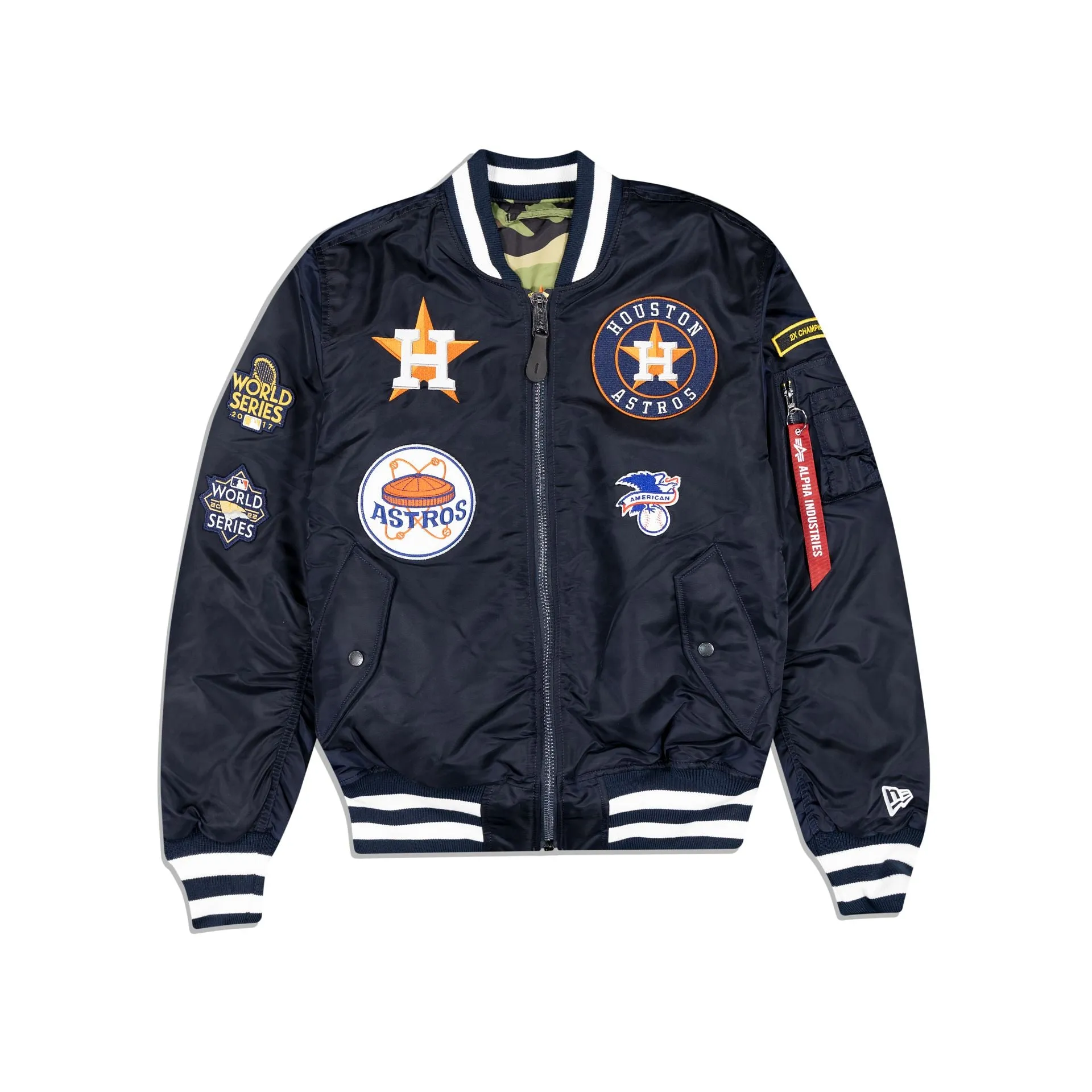 Alpha Industries X Houston Astros MA-1 Bomber Jacket sold by New Era product image thumbnail 2
