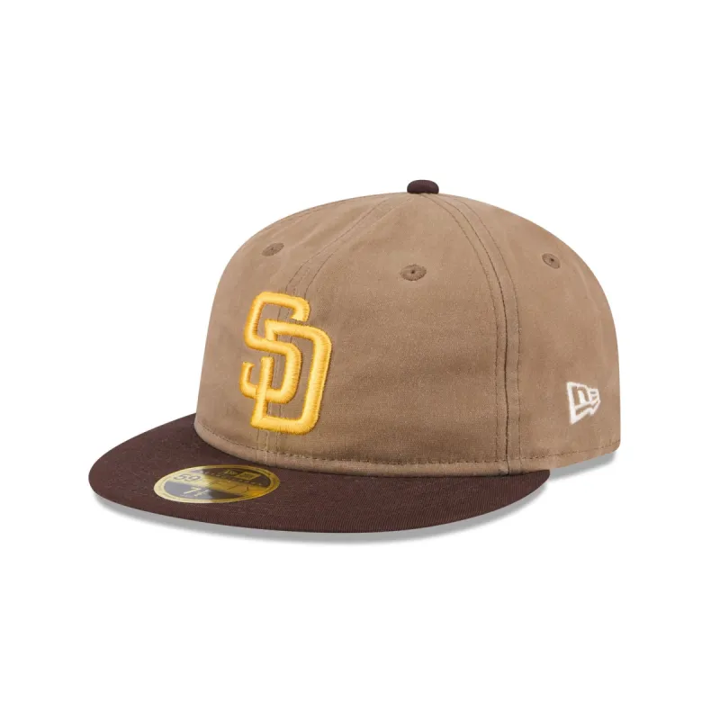 San Diego Padres Wax Canvas Retro Crown 59FIFTY Fitted Hat sold by New Era