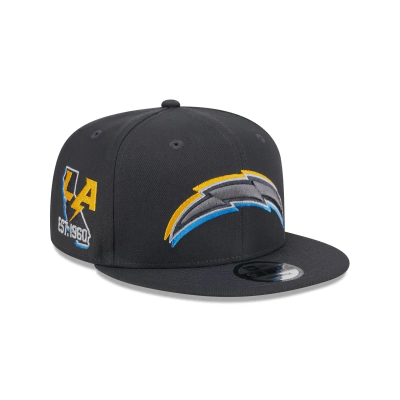 Los Angeles Chargers 2024 Draft 9FIFTY Snapback Hat sold by New Era