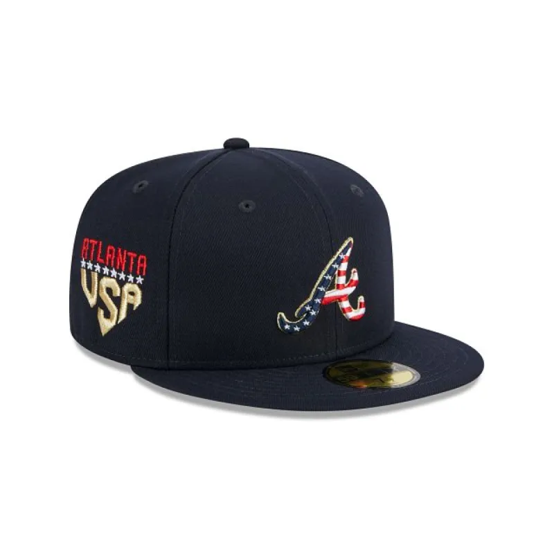 Atlanta Braves Independence Day 2023 59FIFTY Fitted Hat sold by New Era
