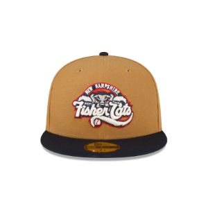 New Hampshire Fisher Cats Wheat 59FIFTY Fitted Hat sold by New Era