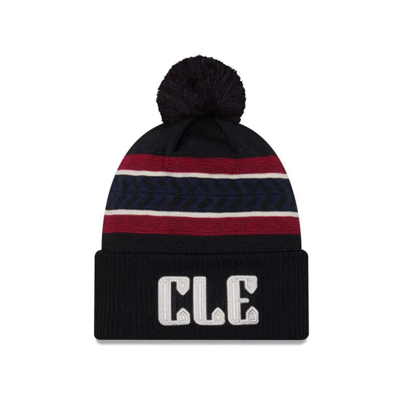 Cleveland Guardians City Connect Pom Knit Hat sold by New Era