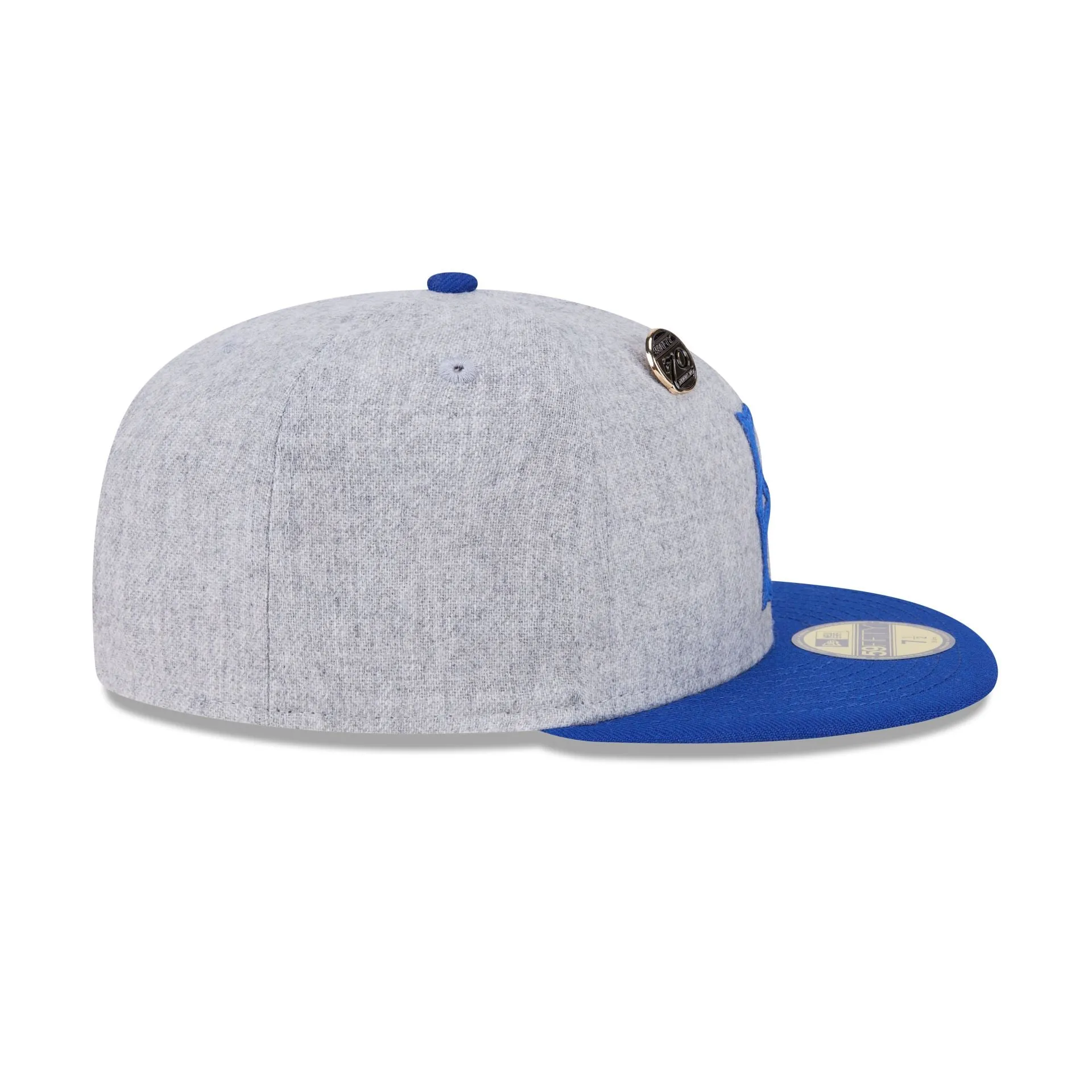 Brooklyn Dodgers 70th Anniversary Gray 59FIFTY Fitted Hat sold by New Era product image thumbnail 5