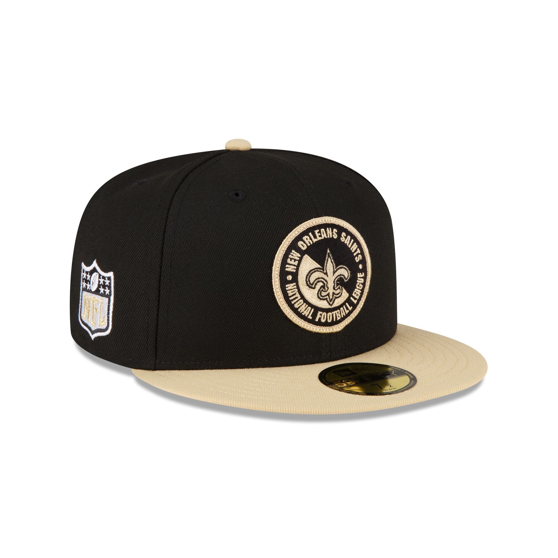 New Orleans Saints 2023 Sideline Team Patch 59FIFTY Fitted Hat sold by New Era