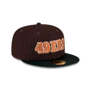 Just Caps Green Satin San Francisco 49ers 59FIFTY Fitted Hat sold by New Era