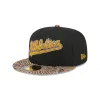 Just Caps Jacquard Visor Oakland Athletics 59FIFTY Fitted Hat sold by New Era