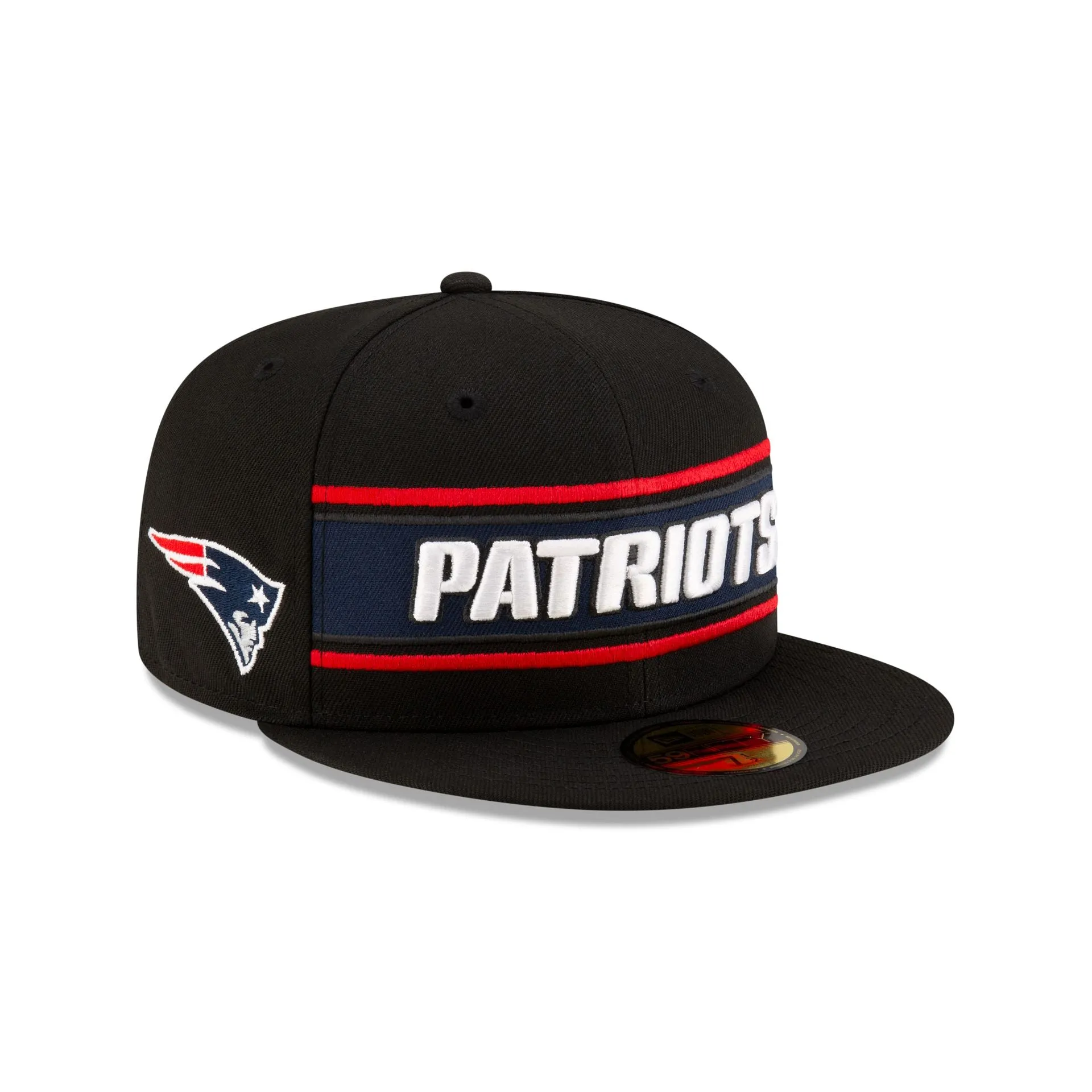 New England Patriots 2024 Sideline Black 59FIFTY Fitted Hat sold by New Era