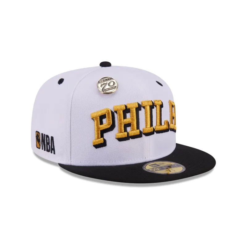 Philadelphia 76ers 70th Anniversary 59FIFTY Fitted Hat sold by New Era