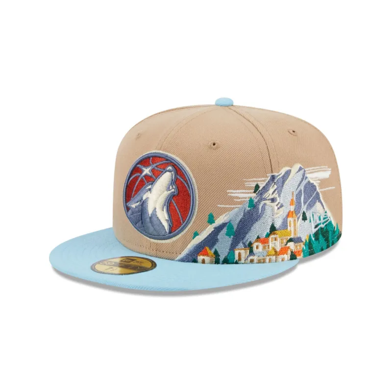 Minnesota Timberwolves Snowcapped 59FIFTY Fitted Hat sold by New Era