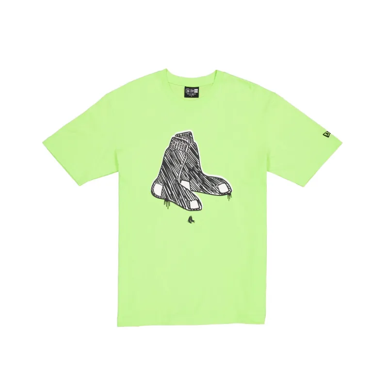 Boston Red Sox Hi Vis Doodle T-Shirt made by New Era