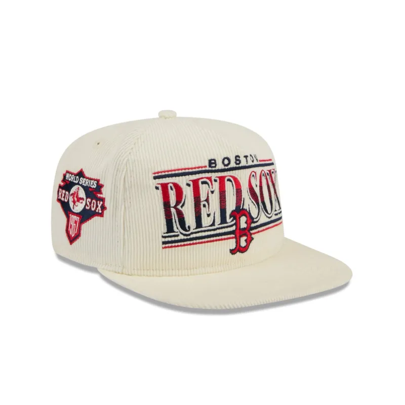 Boston Red Sox Throwback Corduroy Golfer Hat sold by New Era
