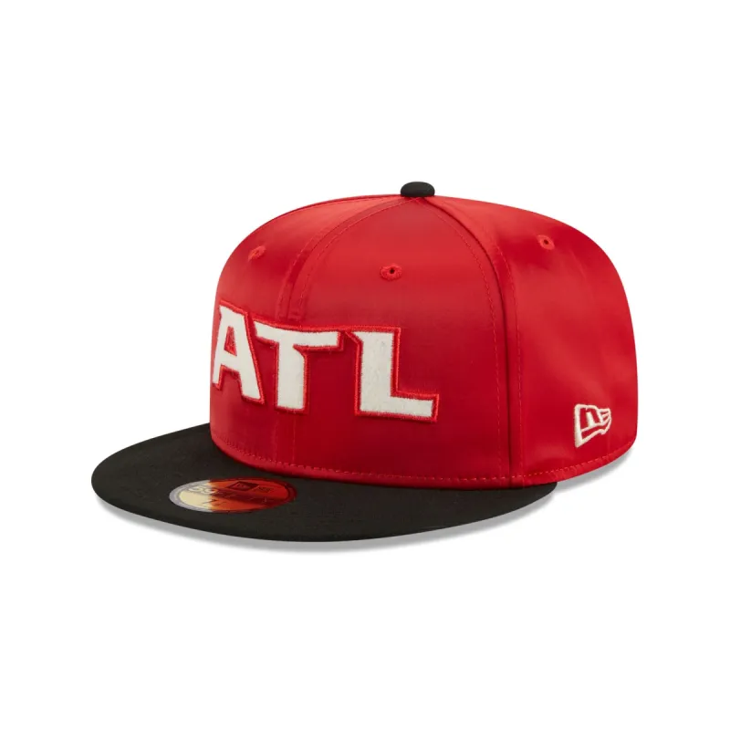 Atlanta Falcons Satin 59FIFTY Fitted Hat sold by New Era