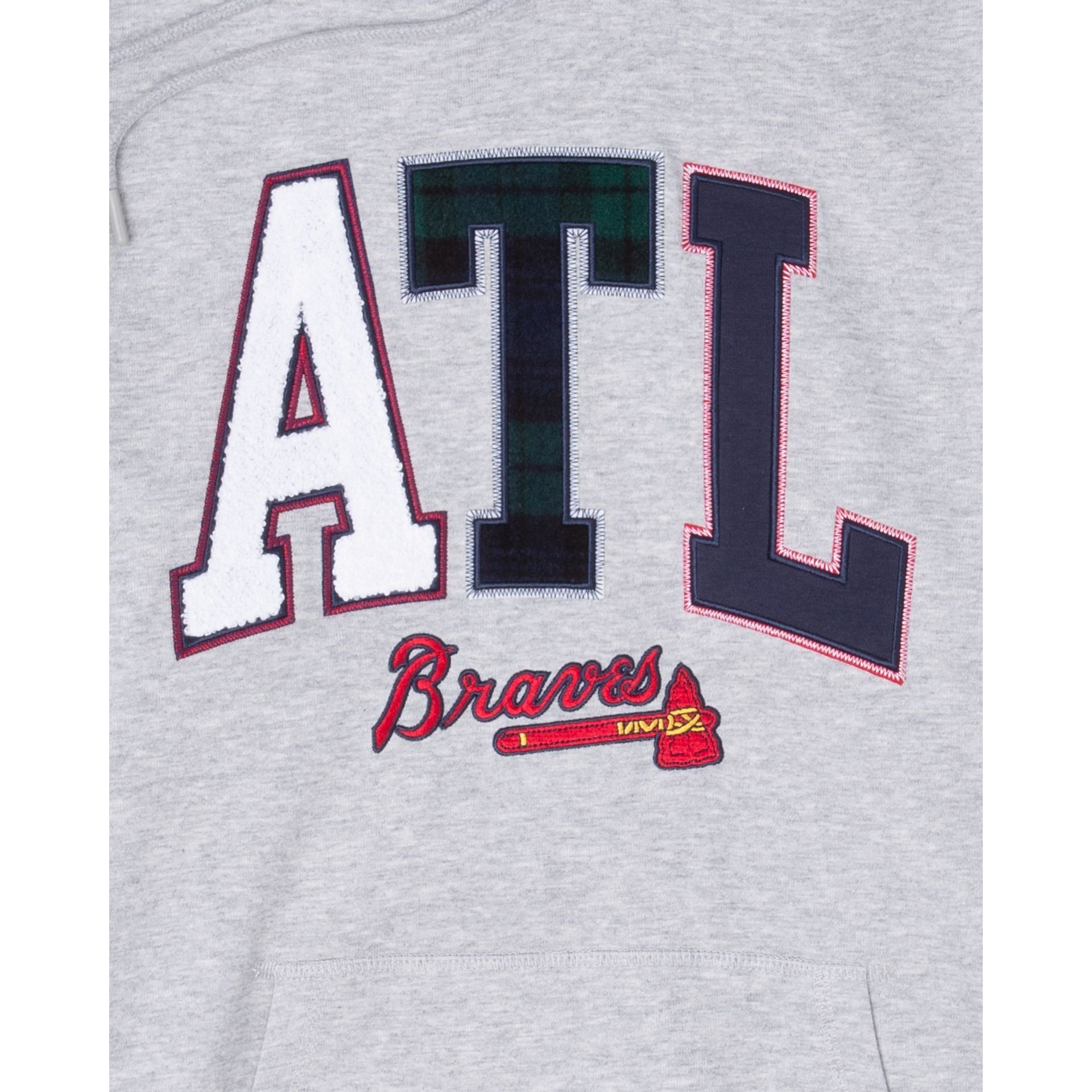 Atlanta Braves Plaid Hoodie sold by New Era product image thumbnail 4