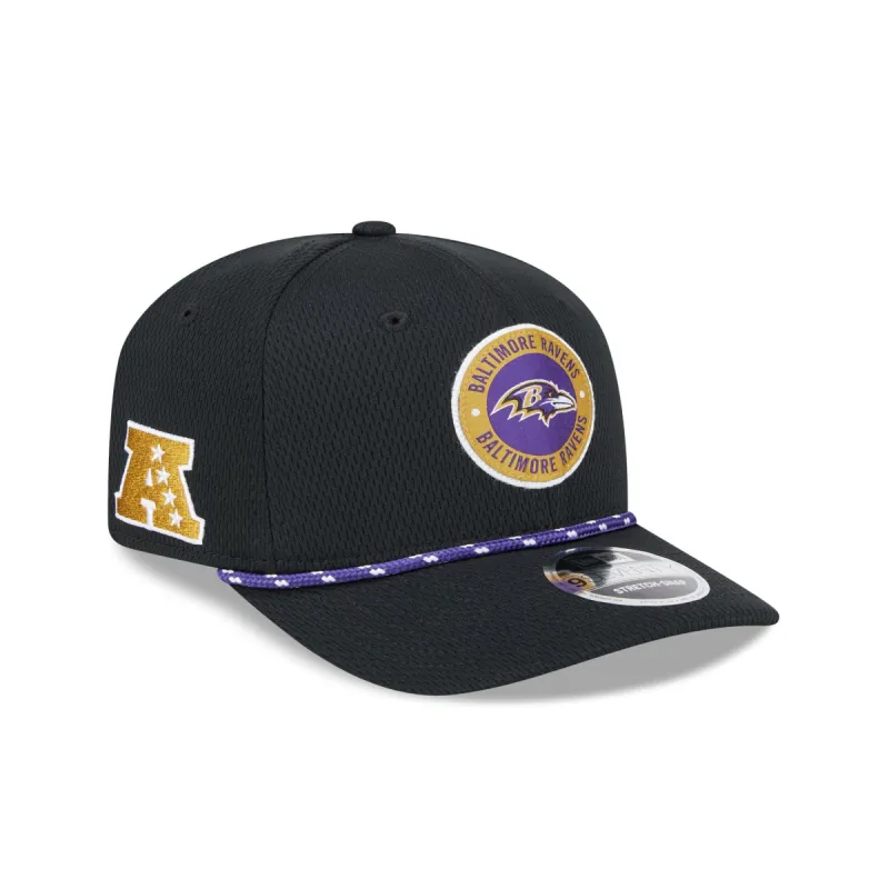 Baltimore Ravens 2024 Sideline 9SEVENTY Stretch-Snap Hat sold by New Era