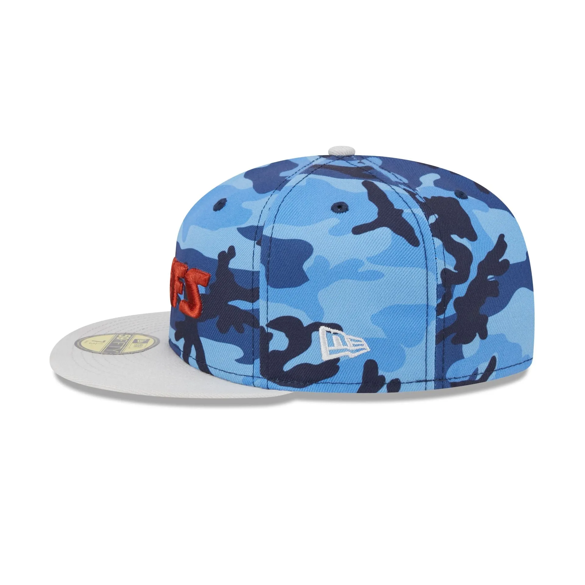 Kansas City Chiefs Blue Camo 59FIFTY Fitted Hat sold by New Era product image thumbnail 5