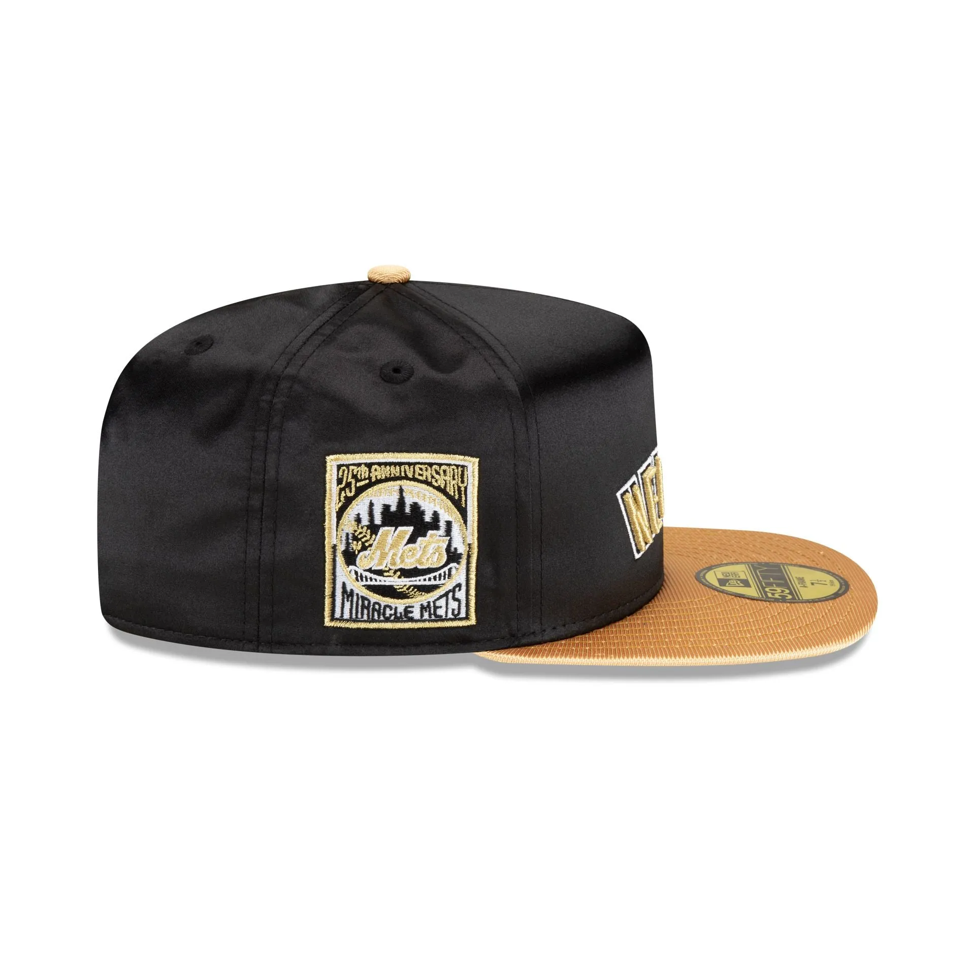 New York Mets Metallic Gold 59FIFTY A-Frame Fitted Hat sold by New Era product image thumbnail 4