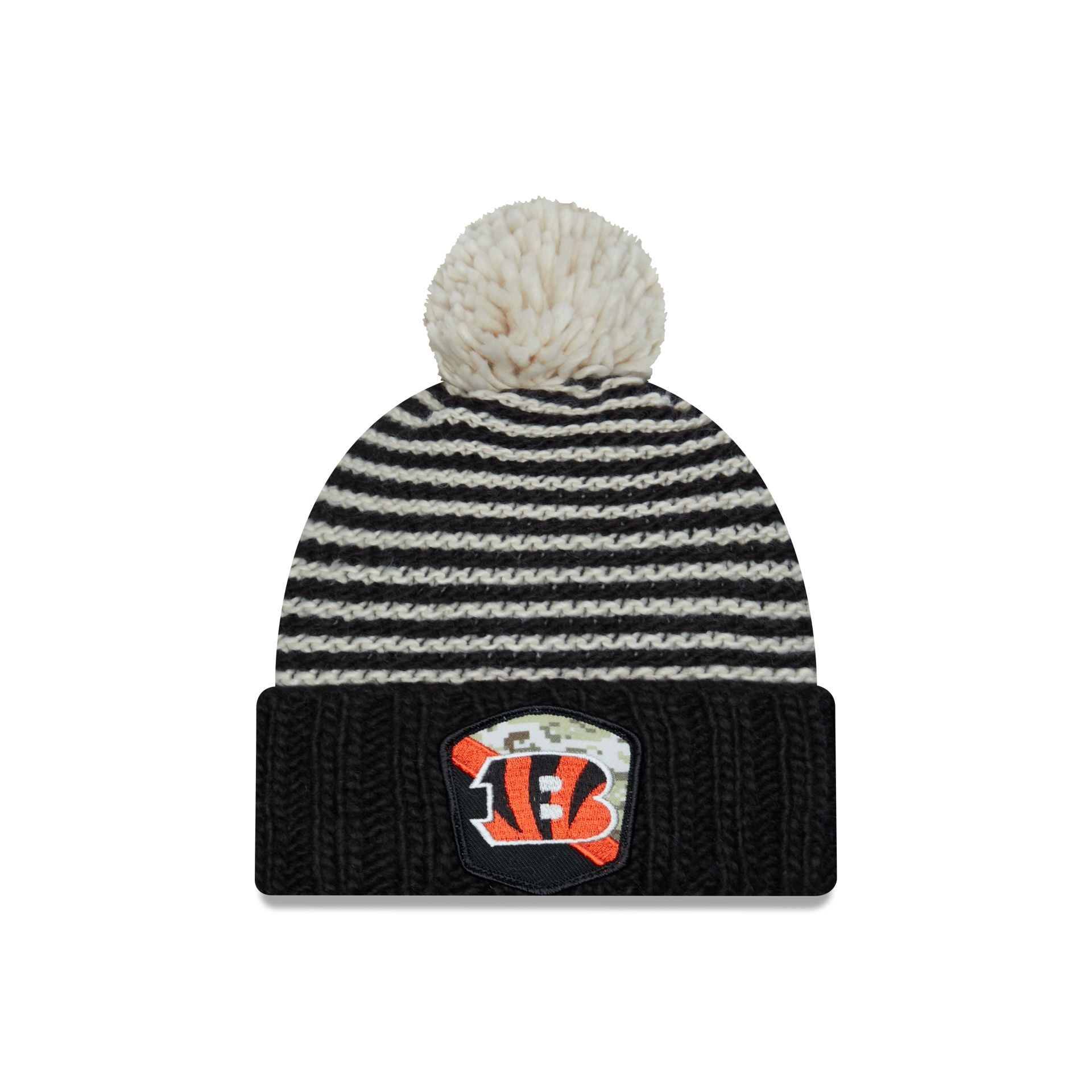 Cincinnati Bengals 2023 Salute to Service Women's Pom Knit Hat sold by New Era