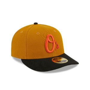 Baltimore Orioles Vintage Gold Low Profile 59FIFTY Fitted Hat sold by New Era