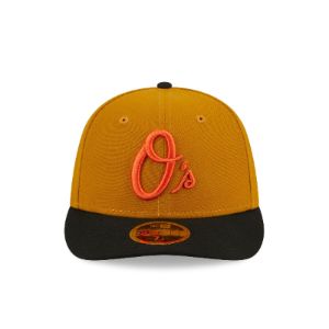 Baltimore Orioles Vintage Gold Low Profile 59FIFTY Fitted Hat sold by New Era